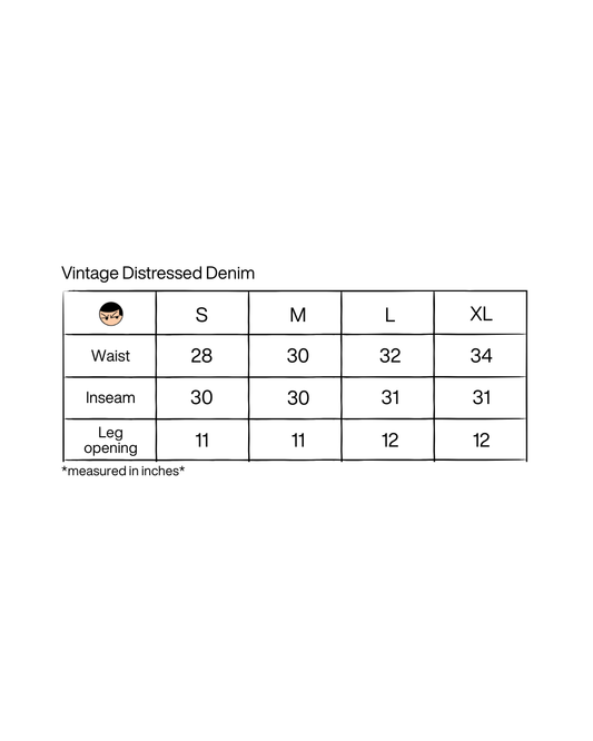 Vintage Distressed Denim
