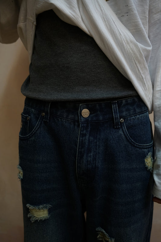 Vintage Distressed Denim