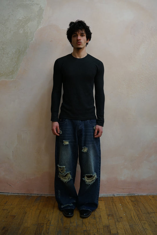 Vintage Distressed Denim